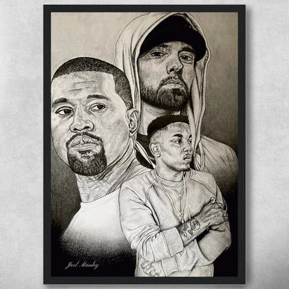 Eminem, Kanye and Kendrick