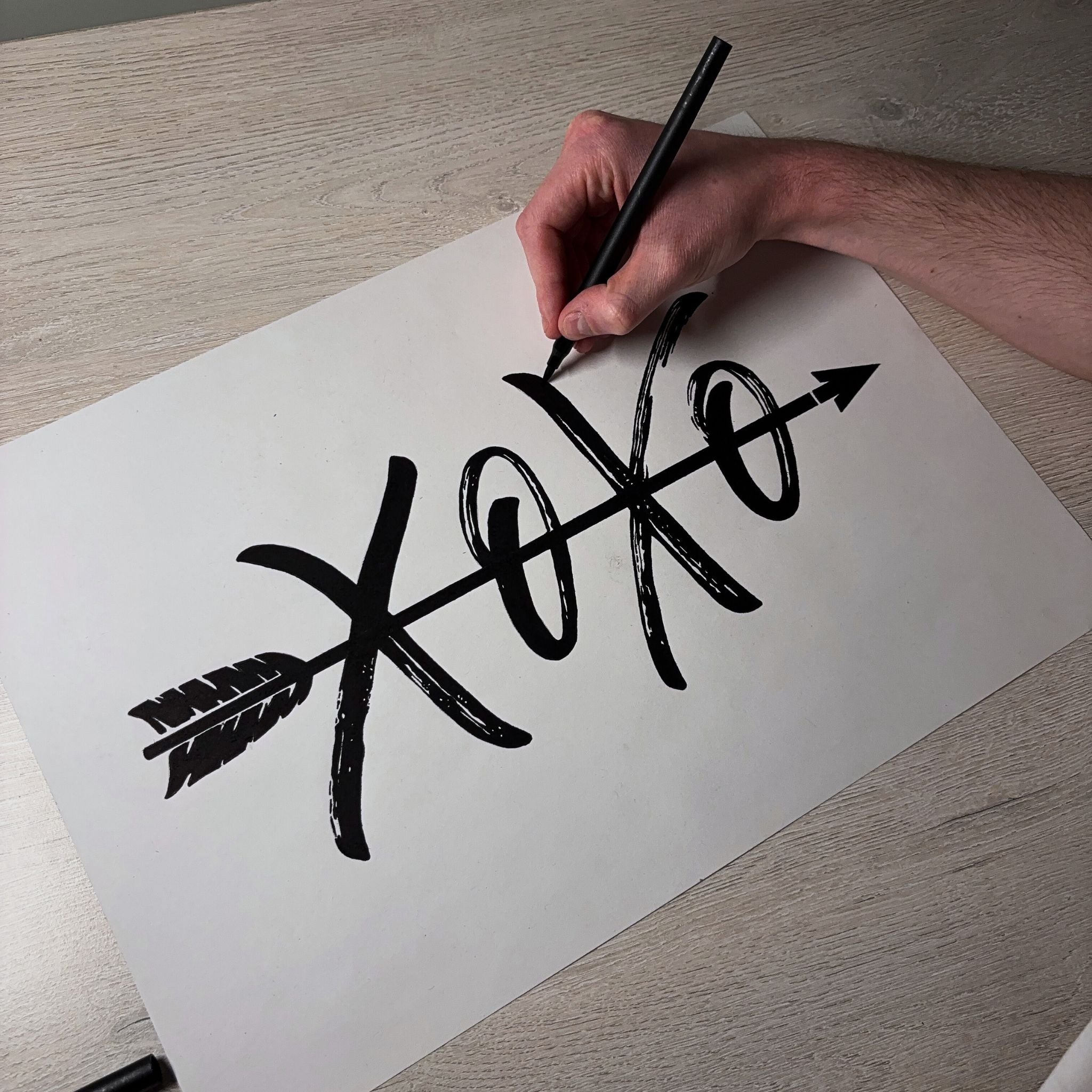 Graffiti-Style XOXO Art Print | Luxury Graffiti Pen Drawing – Joel